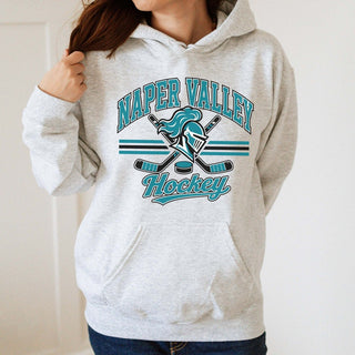Naper Valley Hockey Sticks Hoodie - Naper Valley Hockey - Limeberry Designs