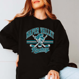 Naper Valley Hockey Sticks Sweatshirt - Naper Valley Hockey - Limeberry Designs