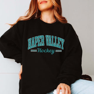 Naper Valley Hockey Stripes Sweatshirt - Naper Valley Hockey - Limeberry Designs
