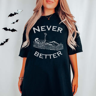 Never Better Wholesale Comfort Color Graphic Tee - Quick Shipping - Limeberry Designs