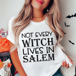 Not Every Witch Lives in Salem Wholesale Graphic Tee - Limeberry Designs