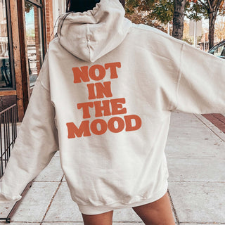Not In The Mood Back Design Wholesale Graphic Hoodie - Limeberry Wholesale