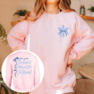 Not Made For Winter Front And Back Graphic Sweatshirt - Limeberry Designs