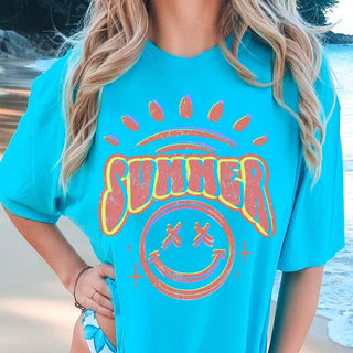 Orange Summer Smile Comfort Color Wholesale Tee - Quick Ship - Limeberry Designs