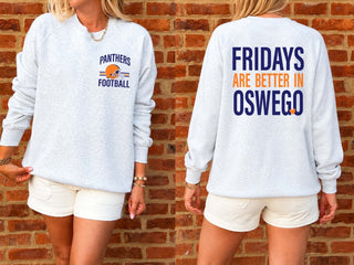 Oswego Panthers Fridays Are Better Premium Sweatshirt - Limeberry Designs