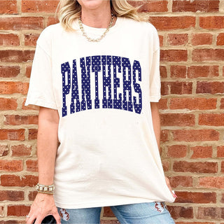 Oswego Panthers Polka Dot Comfort Colors Tee - Limeberry Designs