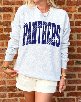 Oswego Panthers Polka Dot Premium Sweatshirt - Limeberry Designs