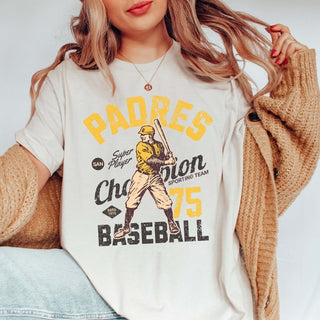 Padres Vintage Baseball Team Wholesale Graphic Tee - Fast Shipping - Limeberry Designs