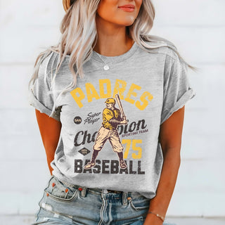 Padres Vintage Baseball Team Wholesale Graphic Tee - Fast Shipping - Limeberry Designs