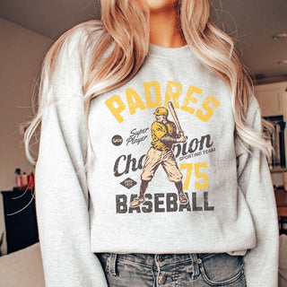 Padres Vintage Baseball Wholesale Graphic Sweatshirt - Quick TAT - Limeberry Designs