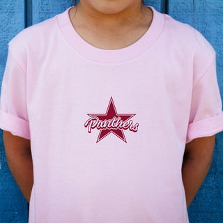 Panther Star Glasses Front & Back Tee - Prairie Point Elementary - Limeberry Designs