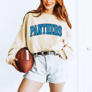 Panthers Collegiate Letter Graphic Sweatshirt + Hoodie - Limeberry Designs
