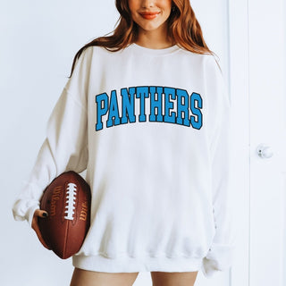 Panthers Collegiate Letter Graphic Sweatshirt + Hoodie - Limeberry Designs