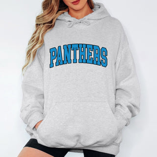 Panthers Collegiate Letter Graphic Sweatshirt + Hoodie - Limeberry Designs
