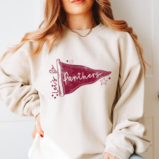 Panthers Pennant Sweatshirt - Prairie Point Elementary - Limeberry Designs
