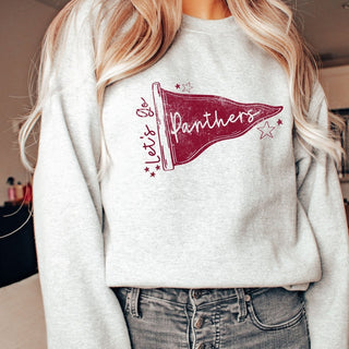 Panthers Pennant Sweatshirt - Prairie Point Elementary - Limeberry Designs