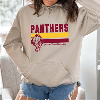 Panthers Stripe With Panther Hoodie - Prairie Point Elementary - Limeberry Designs
