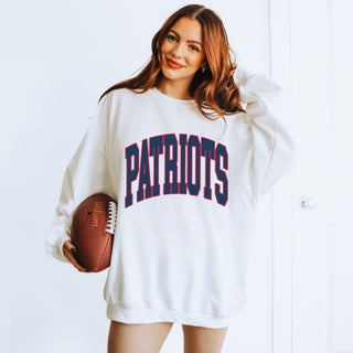Patriots Collegiate Letter Graphic Sweatshirt + Hoodie