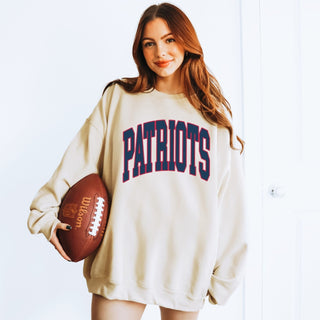 Patriots Collegiate Letter Graphic Sweatshirt + Hoodie