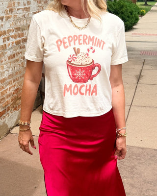 Peppermint Mocha Boxy Comfort Color Tee - Limeberry Designs