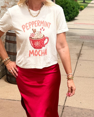 Peppermint Mocha Boxy Comfort Color Tee - Limeberry Designs