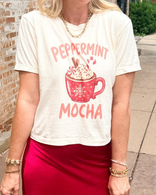 Peppermint Mocha Boxy Comfort Color Tee - Limeberry Designs