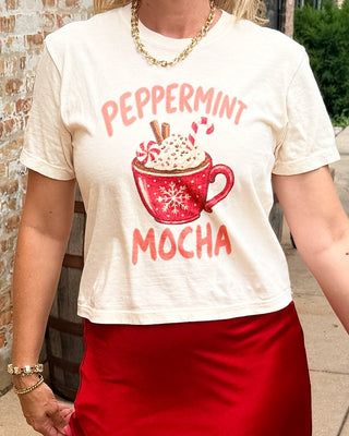 Peppermint Mocha Boxy Comfort Color Tee - Limeberry Designs