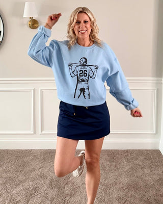 Personalized Baseball Player Graphic Sweatshirt - Limeberry Designs