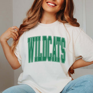 Personalized Collegiate Letter Comfort Color Tee - Limeberry Designs