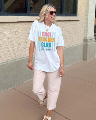 Personalized Cool Teacher Club Comfort Color Graphic Tee - Limeberry Designs