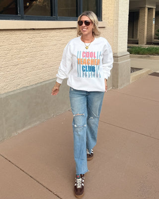 Personalized Cool Teacher Club Standard Sweatshirt - Limeberry Designs