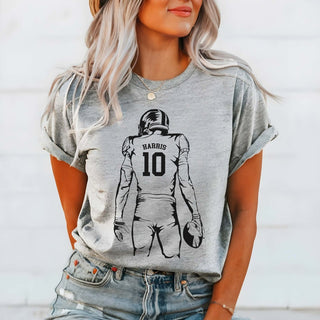 Personalized Football Player Tee - Limeberry Designs