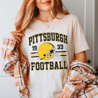 Pittsburgh Football Bella Graphic Tee - Limeberry Designs