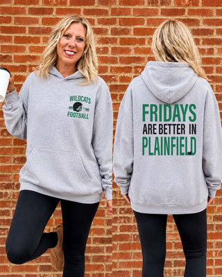 Plainfield Central Wildcats Fridays Are Better Premium Hoodie - Limeberry Designs