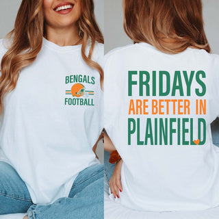 Plainfield East Bengals Fridays Are Better Comfort Colors Tee - Limeberry Designs