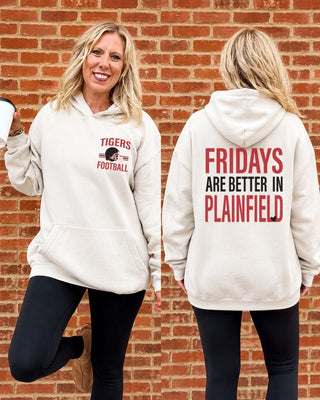Plainfield North Tigers Fridays Are Better Premium Hoodie - Limeberry Designs