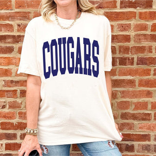 Plainfield South Cougars Varsity Comfort Colors Tee - Limeberry Designs