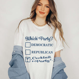 Political Cocktail Party Graphic Tee - Limeberry Designs
