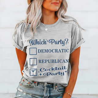 Political Cocktail Party Graphic Wholesale Tee - Fast Shipping - Limeberry Designs