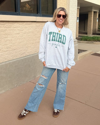 Polka Dot Grade Level Crew Sweatshirt - Limeberry Designs