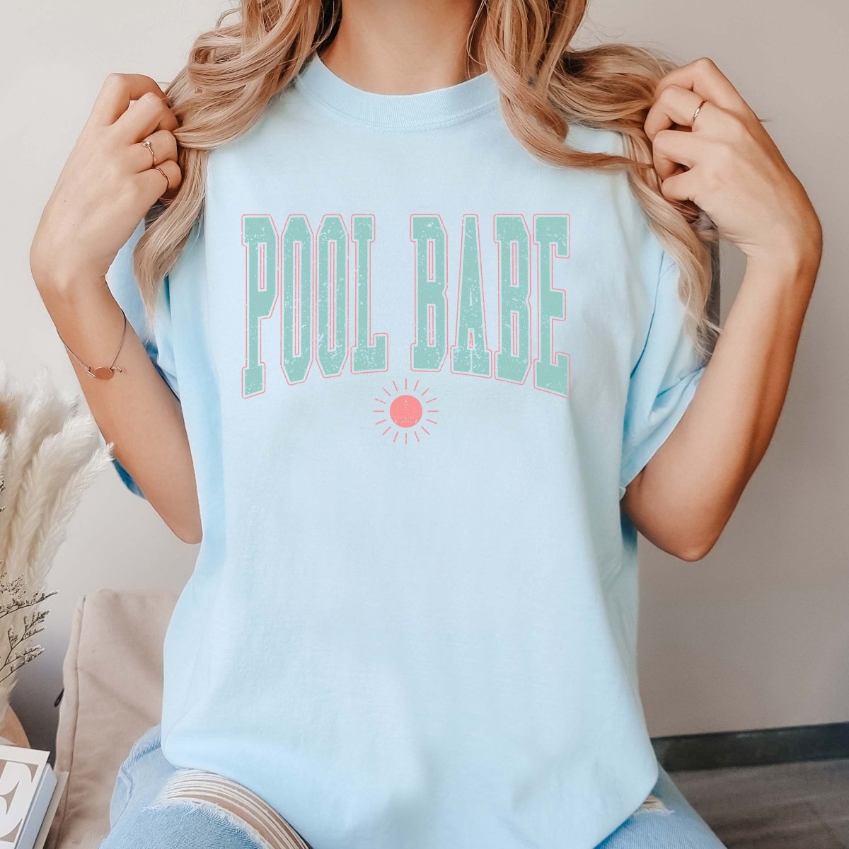 Pool Babe Sun Comfort Color Wholesale Tee - Quick Shipping - Limeberry Designs