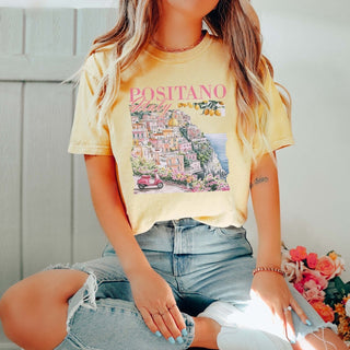 Positano Italy Comfort Color Tee - Limeberry Designs