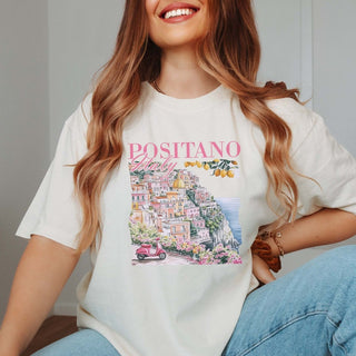 Positano Italy Comfort Color Tee - Limeberry Designs