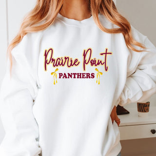 Prairie Point Bows Sweatshirt - Prairie Point Elementary - Limeberry Designs