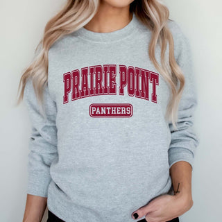Prairie Point Panthers Varsity Sweatshirt - Prairie Point Elementary - Limeberry Designs