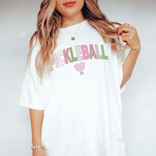 Preppy Pickleball Graphic Comfort Color Tee - Limeberry Designs