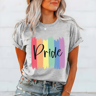 Pride Paint Strokes Graphic Tee - Limeberry Designs