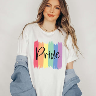 Pride Paint Strokes Graphic Tee - Limeberry Designs