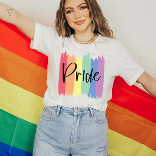 Pride Paint Strokes Graphic Tee - Limeberry Designs