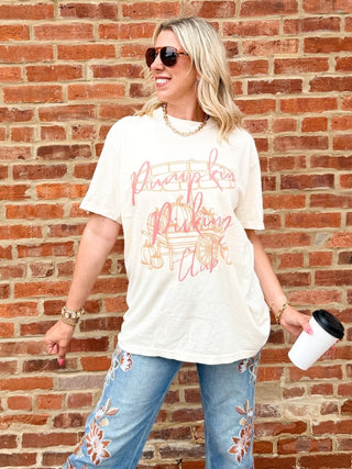 Pumpkin Picking Club Comfort Color Tee - Limeberry Designs